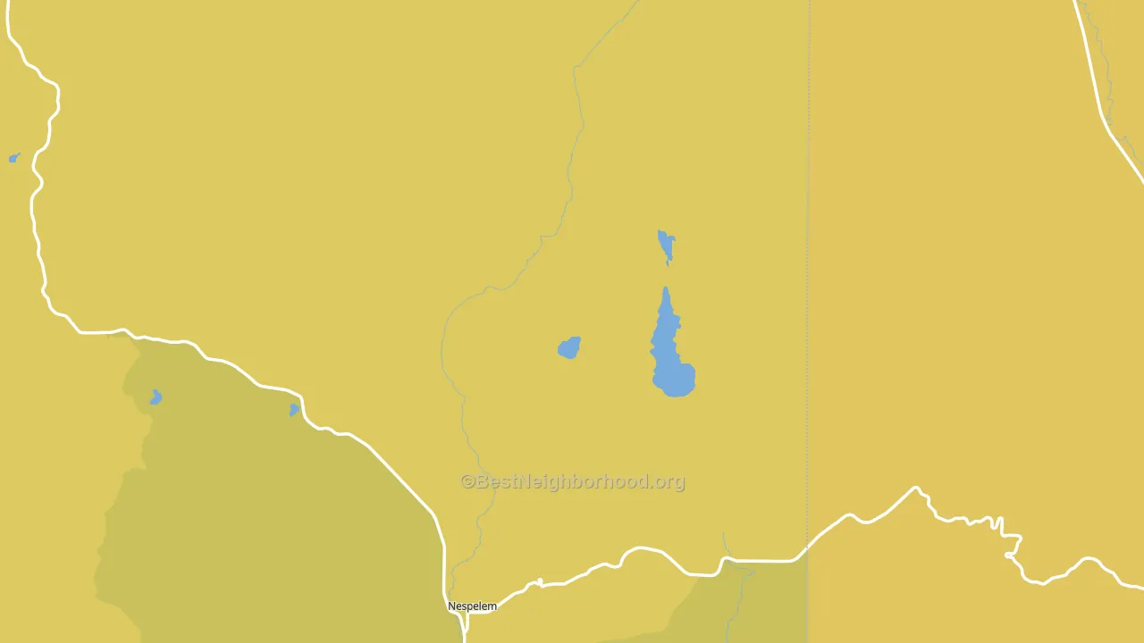 Nespelem Community, WA block-group voter-turnout map