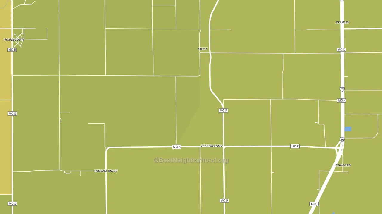 Netherlands, MO block-group voter-turnout map