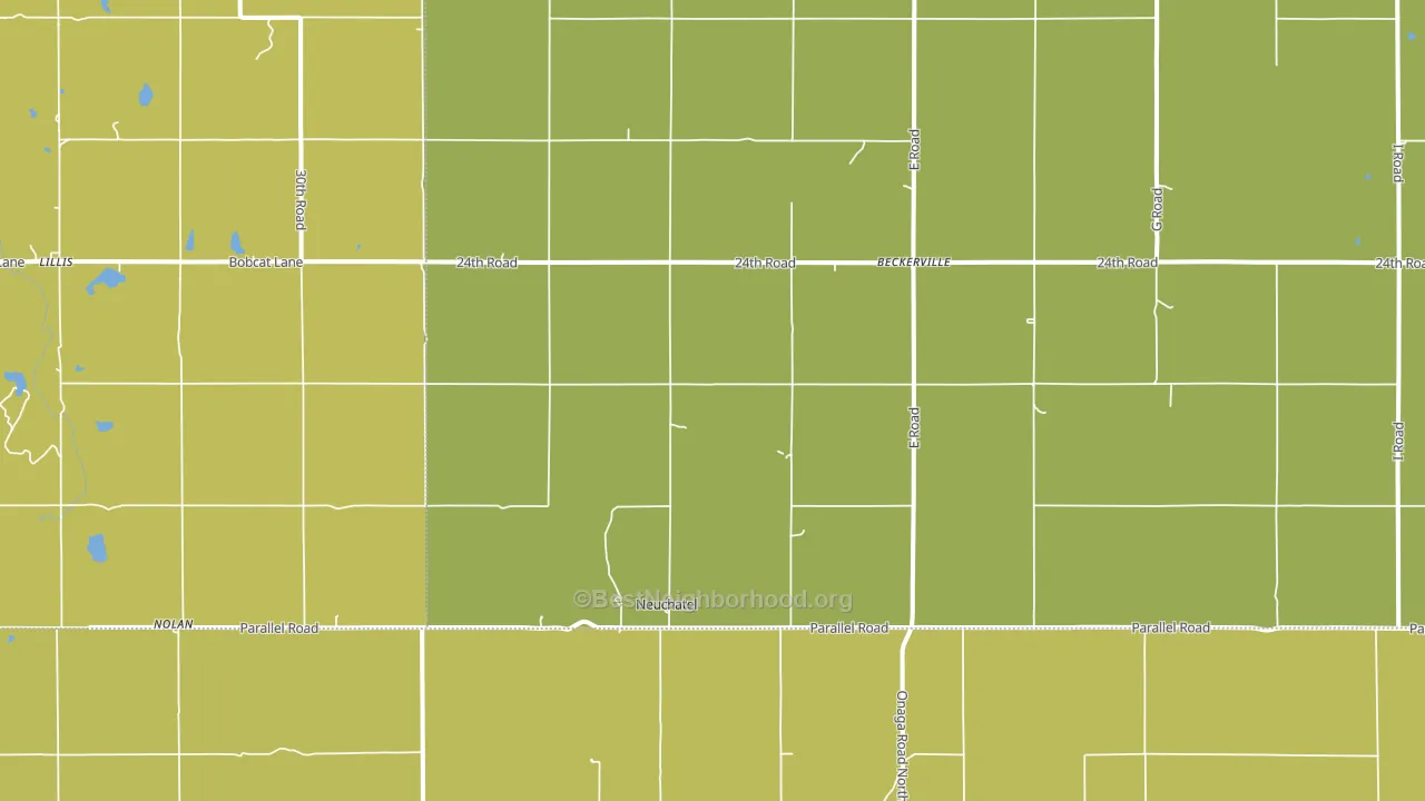 Neuchatel, KS block-group voter-turnout map