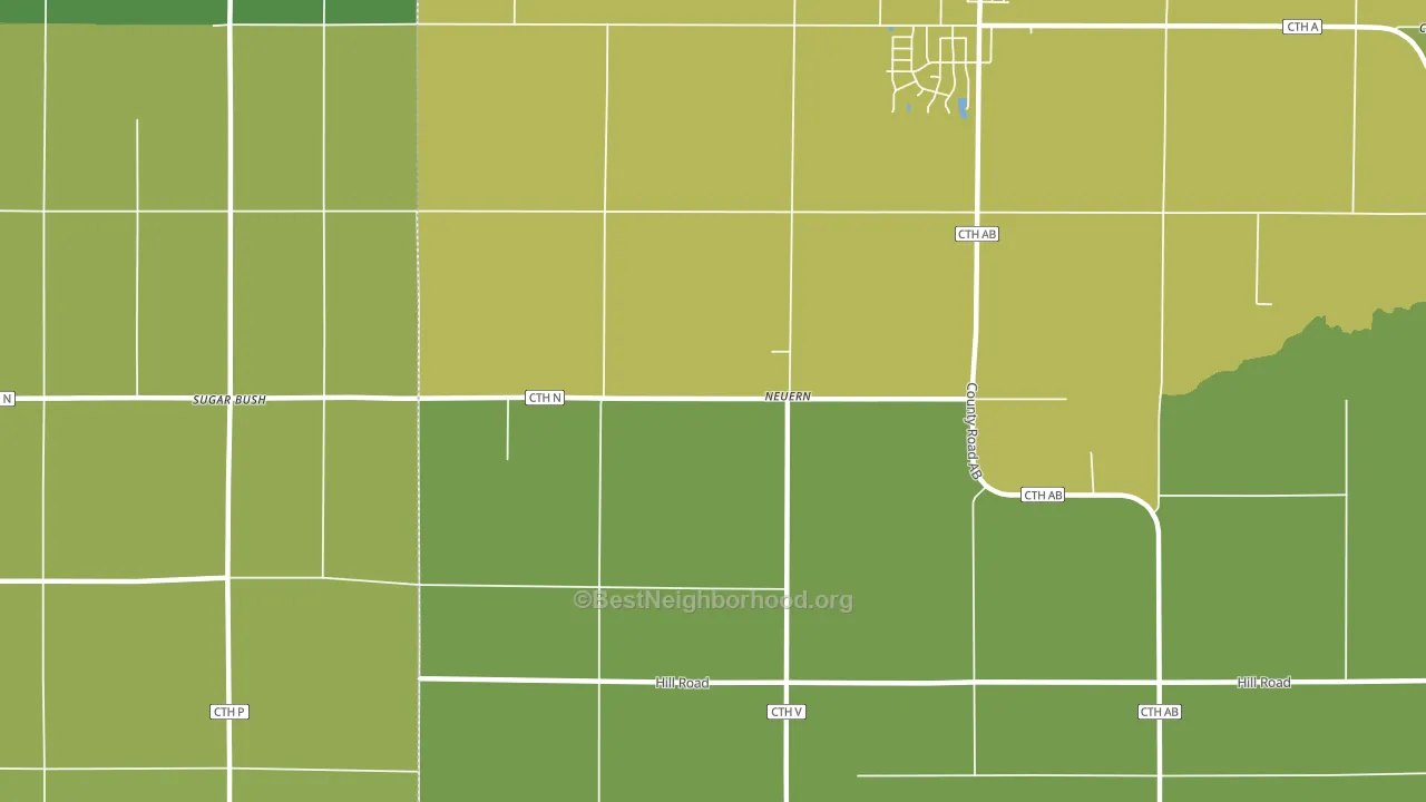 Neuern, WI block-group voter-turnout map