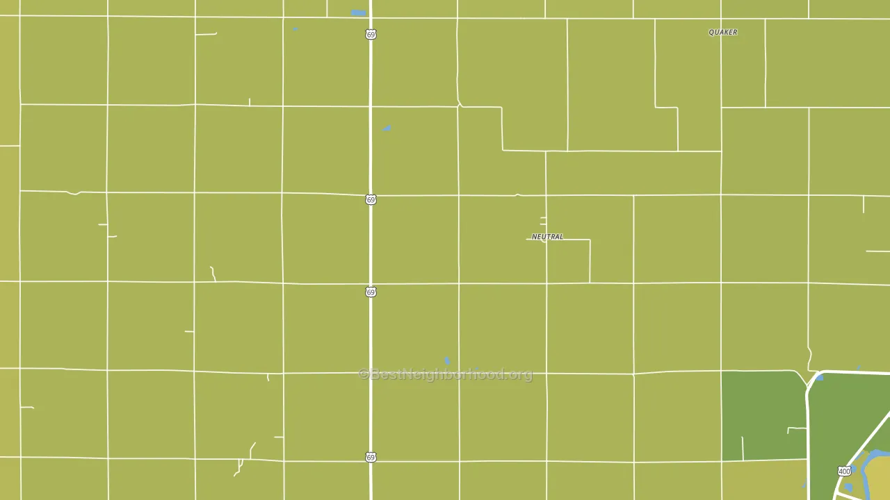 Neutral, KS block-group voter-turnout map