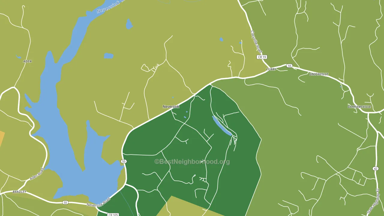 Neversink, NY block-group voter-turnout map