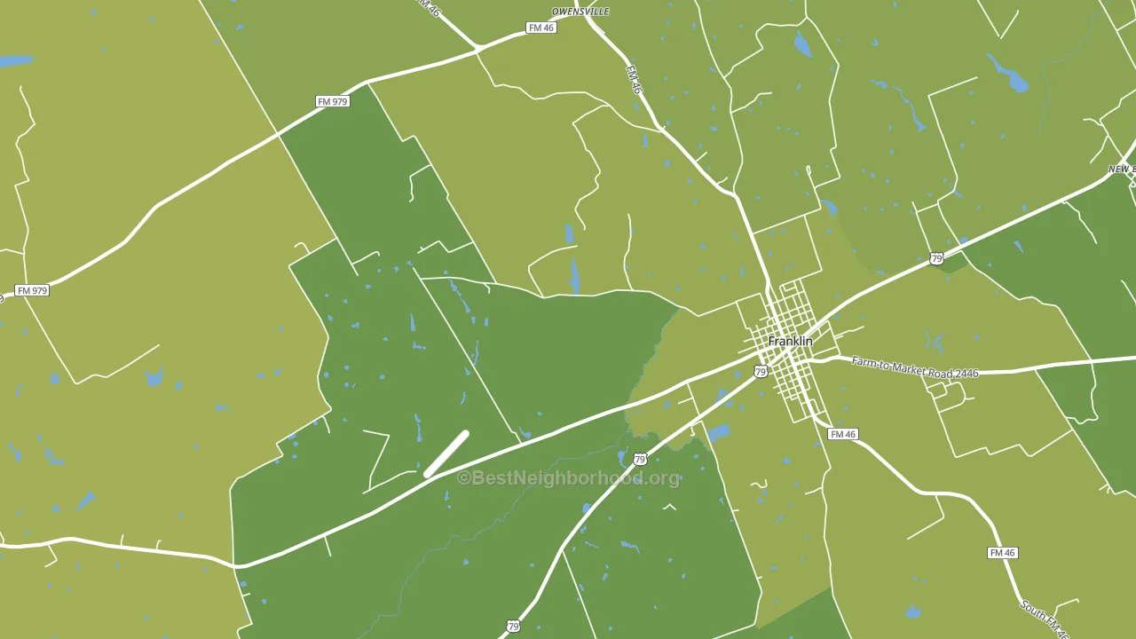 New Baden, TX block-group voter-turnout map