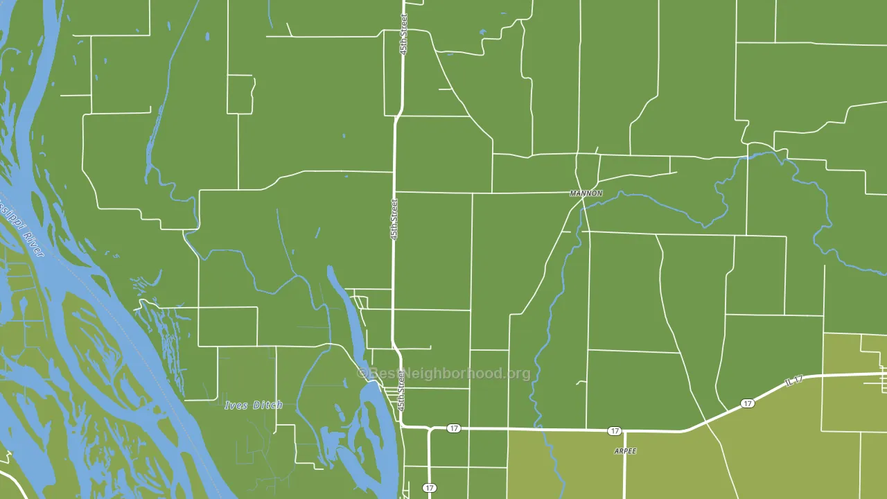 New Boston, IL block-group voter-turnout map