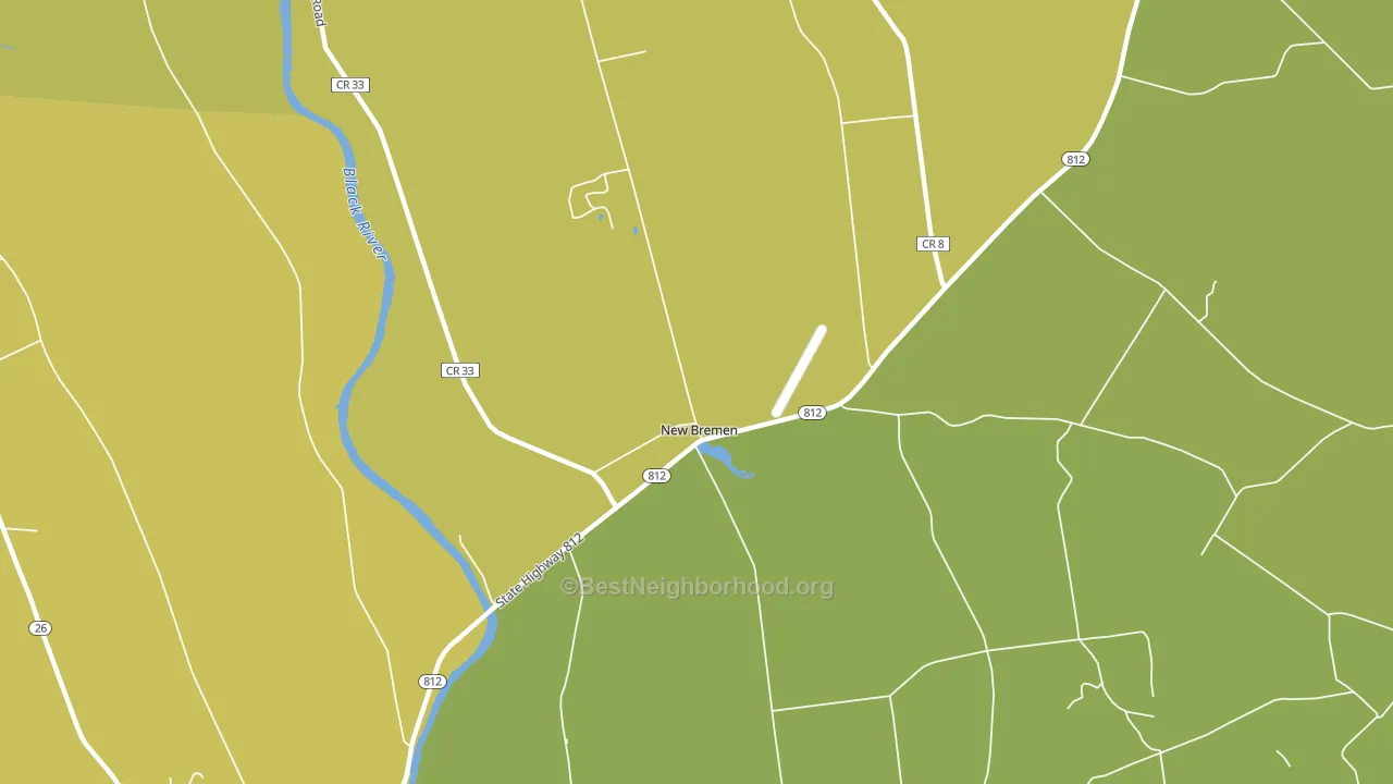 New Bremen, NY block-group voter-turnout map