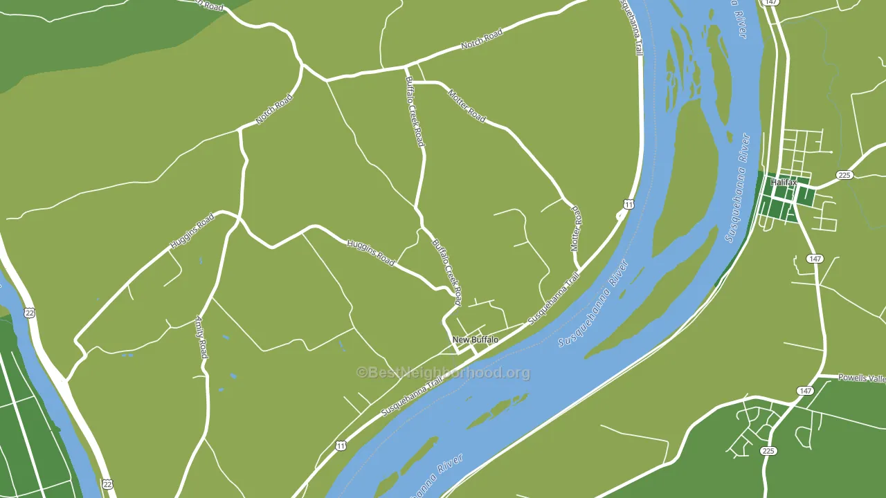 New Buffalo, PA block-group voter-turnout map