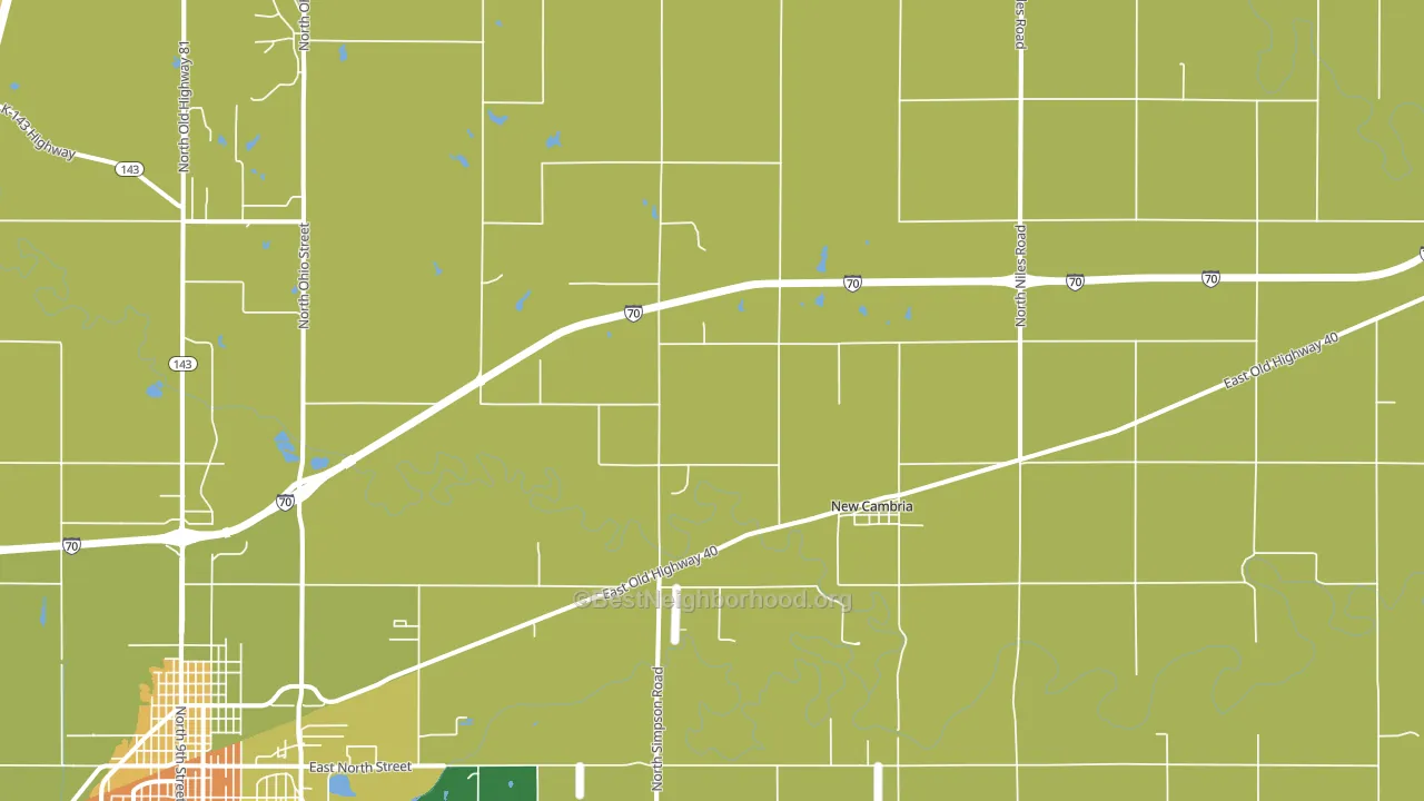 New Cambria, KS block-group voter-turnout map