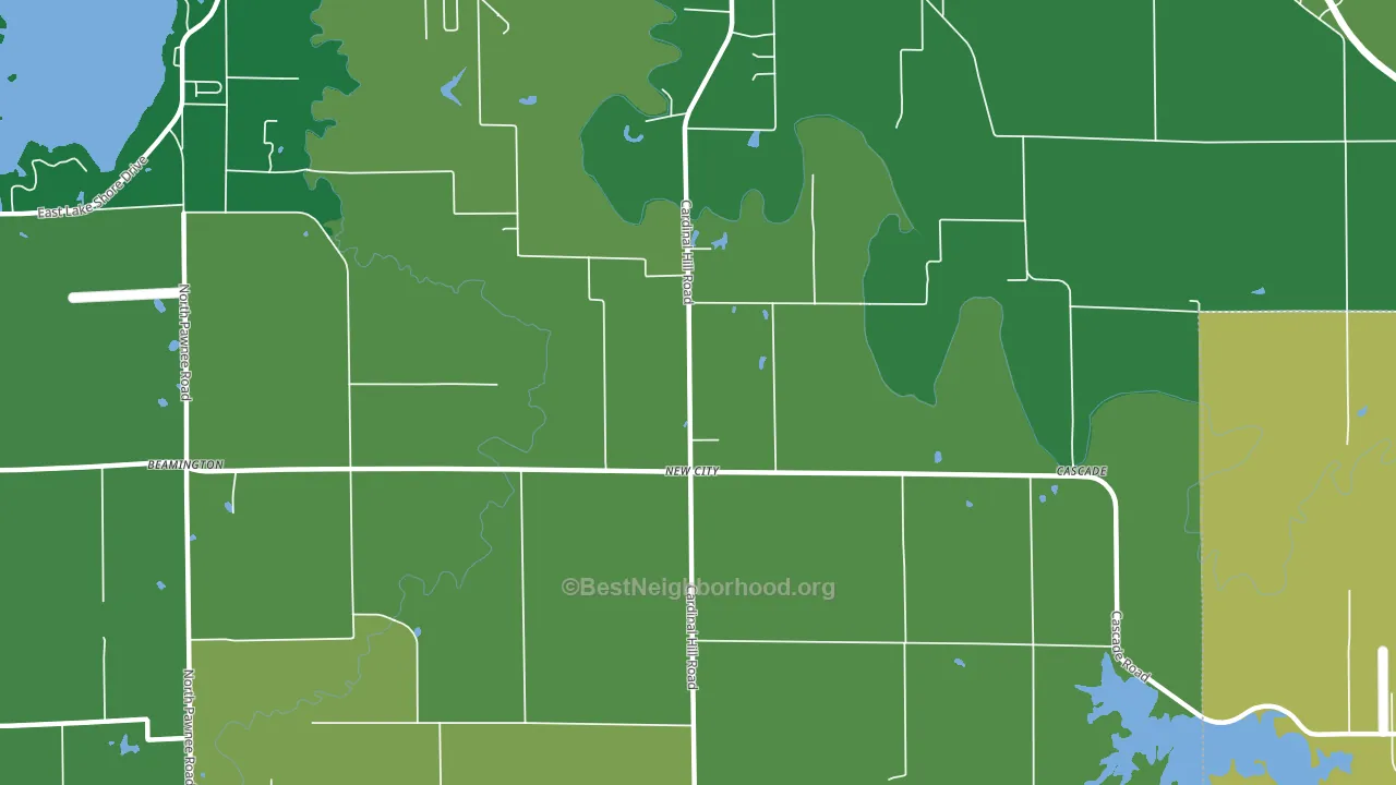 New City, IL block-group voter-turnout map