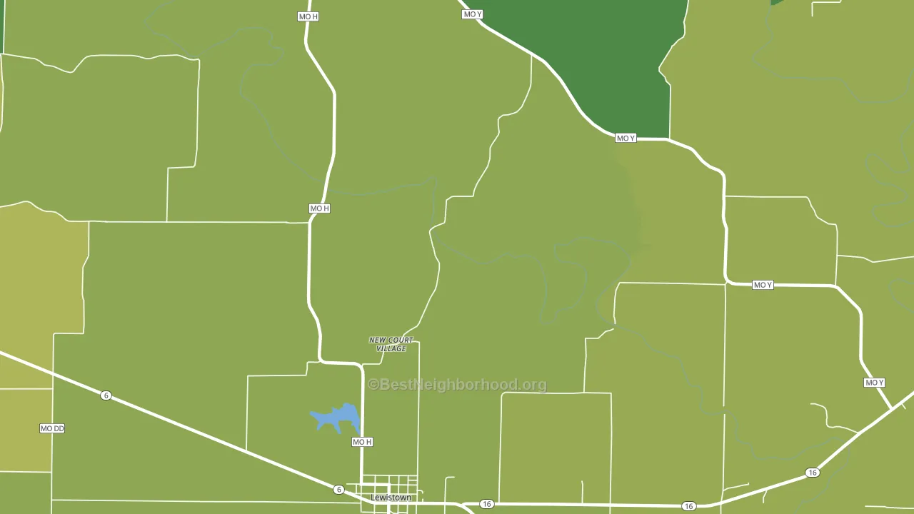 New Court Village, MO block-group voter-turnout map