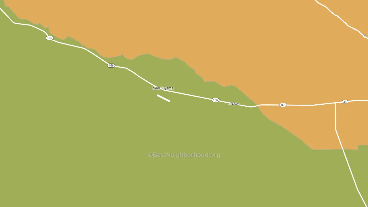 New Cuyama, CA block-group voter-turnout map