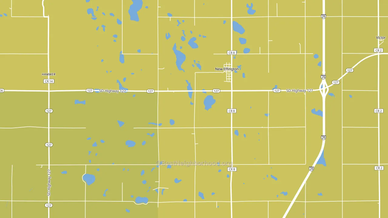 New Effington, SD block-group voter-turnout map