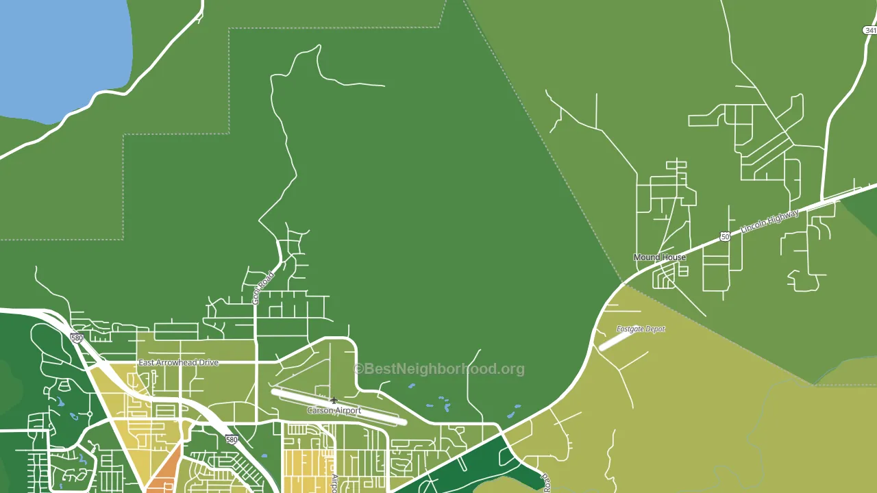 New Empire, NV block-group voter-turnout map