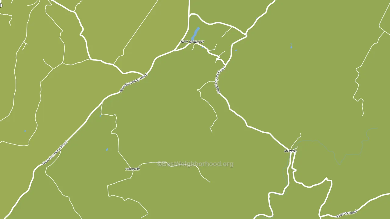 New Germany, MD block-group voter-turnout map