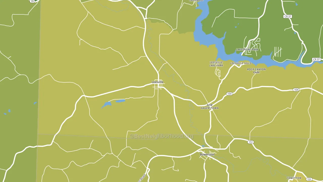 New Hagerstown, OH block-group voter-turnout map