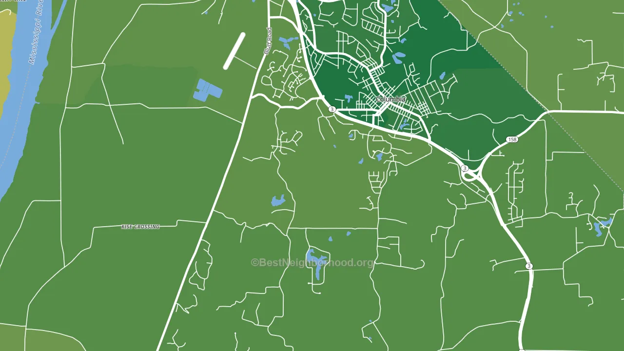 New Hanover, IL block-group voter-turnout map
