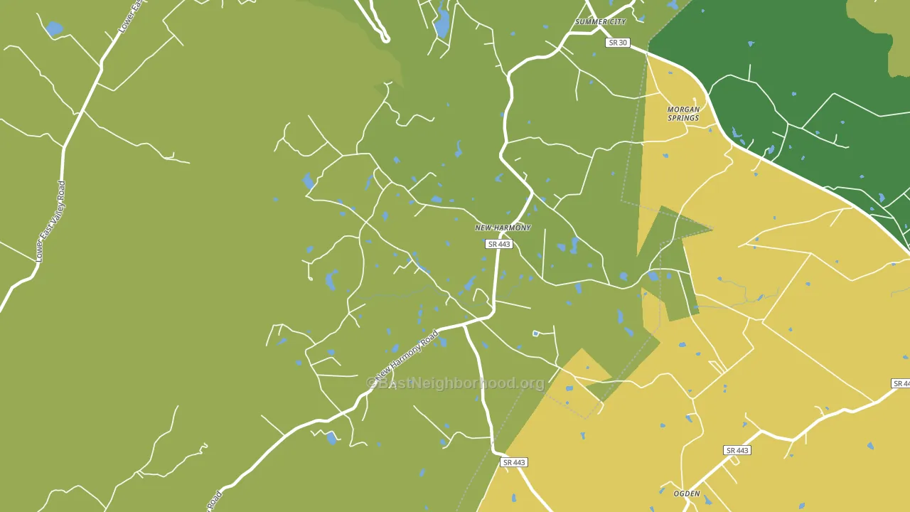 New Harmony, TN block-group voter-turnout map