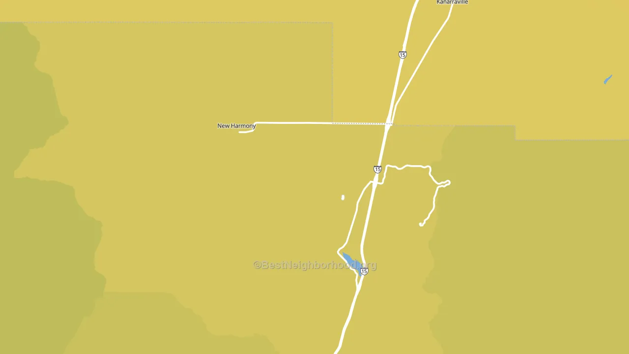 New Harmony, UT block-group voter-turnout map