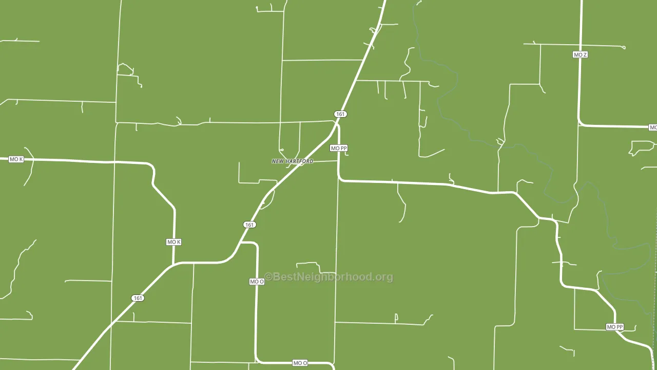 New Hartford, MO block-group voter-turnout map