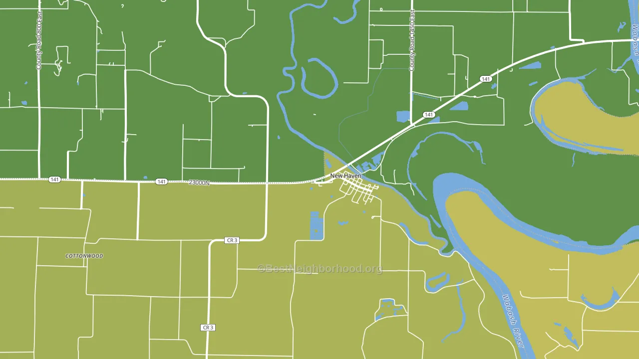 New Haven, IL block-group voter-turnout map