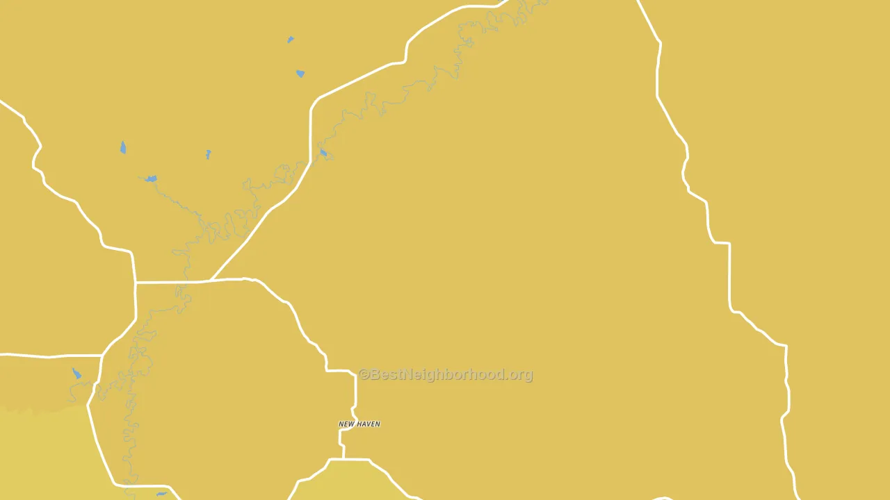 New Haven, WY block-group voter-turnout map