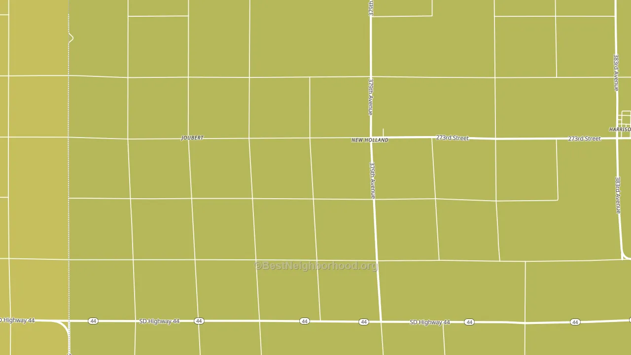 New Holland, SD block-group voter-turnout map
