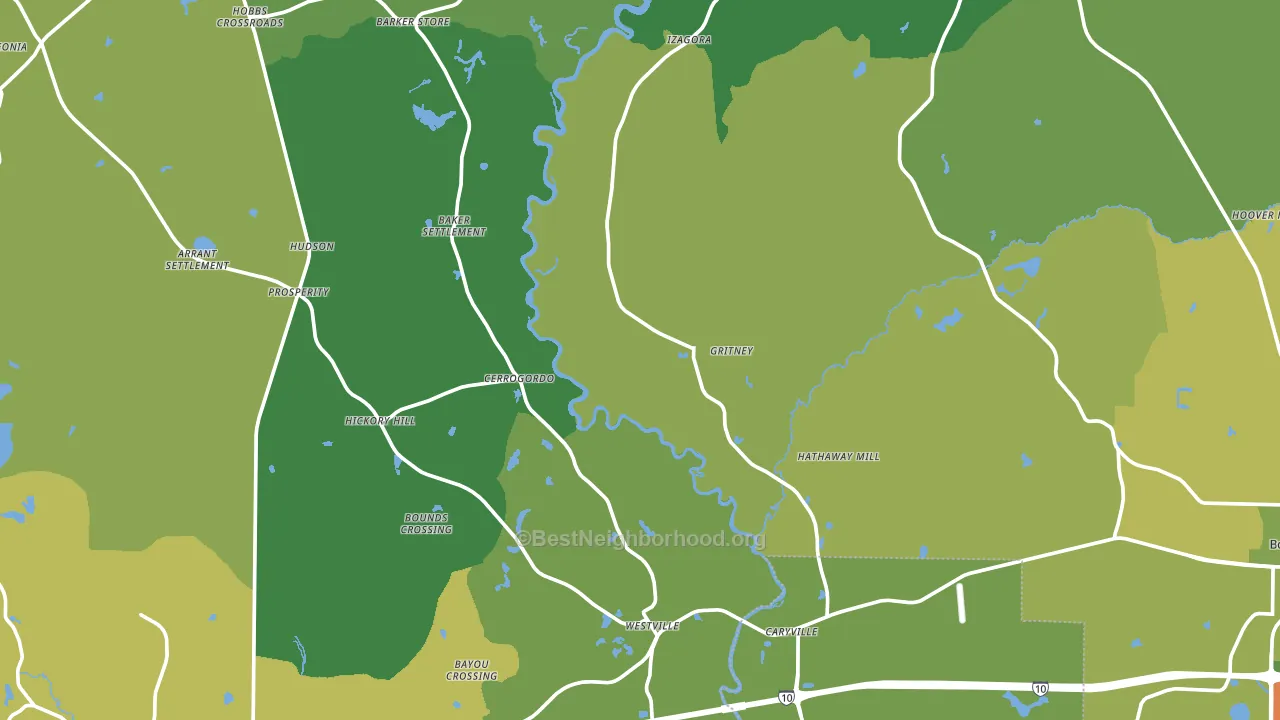 New Hope, FL block-group voter-turnout map