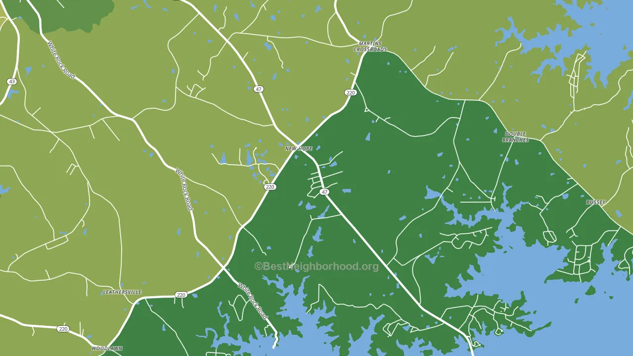 New Hope, GA block-group voter-turnout map