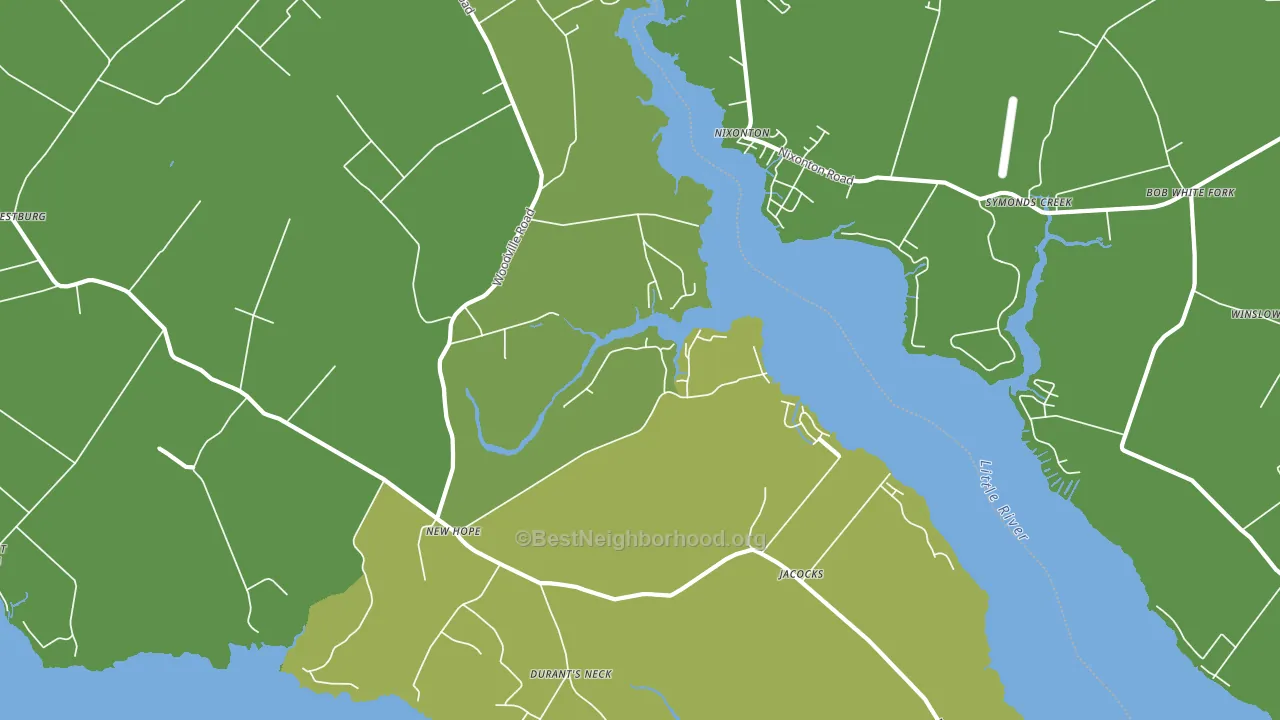 New Hope, NC block-group voter-turnout map