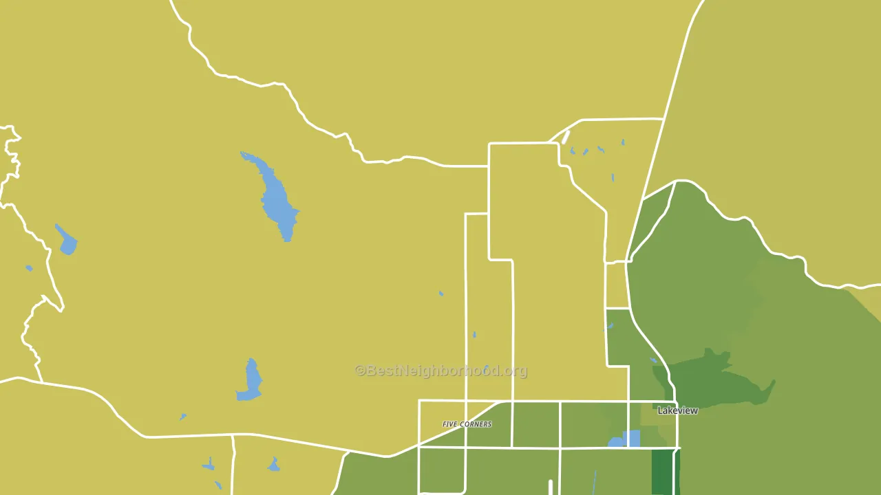 New Idaho, OR block-group voter-turnout map