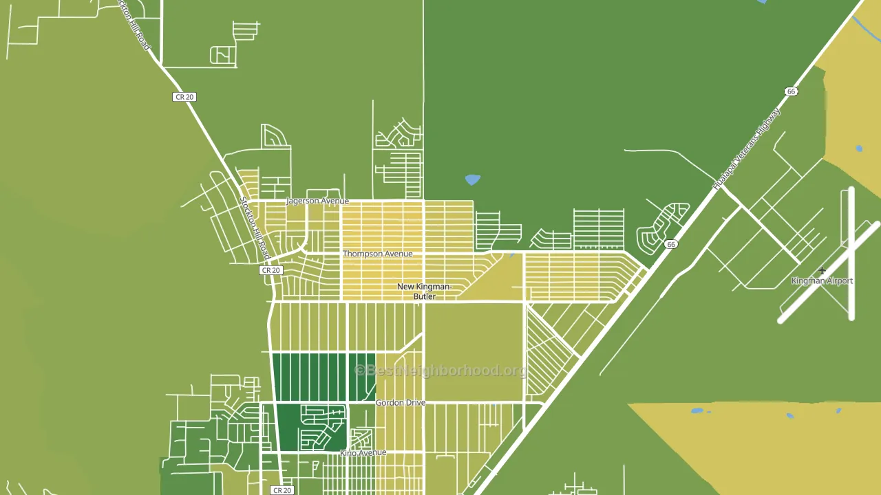 New Kingman-Butler, AZ block-group voter-turnout map