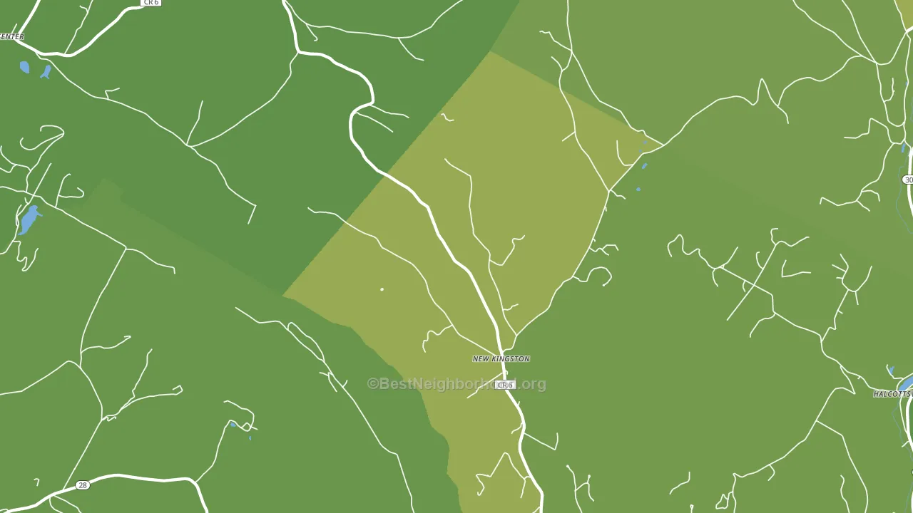 New Kingston, NY block-group voter-turnout map
