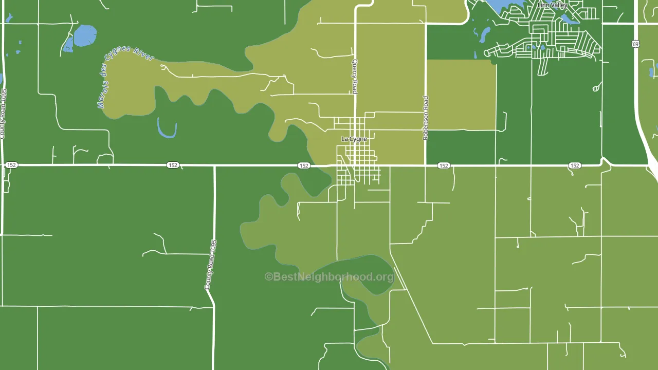 New Lancaster, KS block-group voter-turnout map