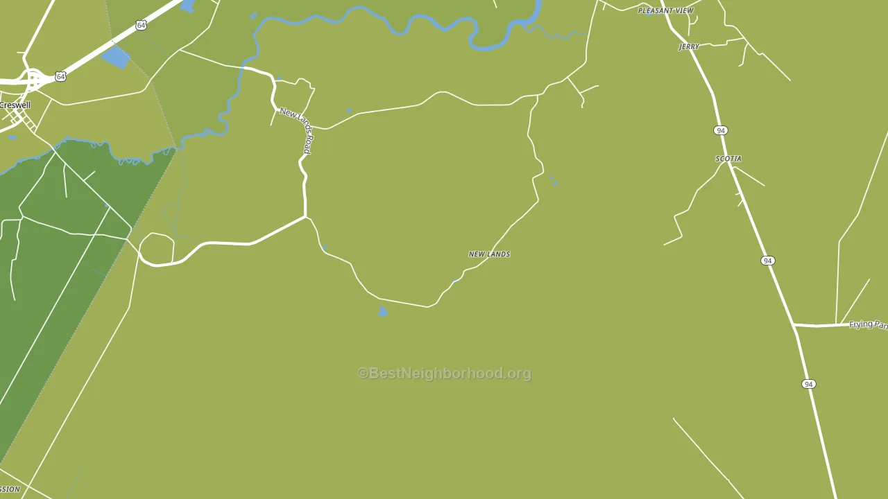 New Lands, NC block-group voter-turnout map