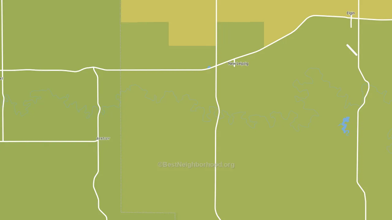 New Leipzig, ND block-group voter-turnout map
