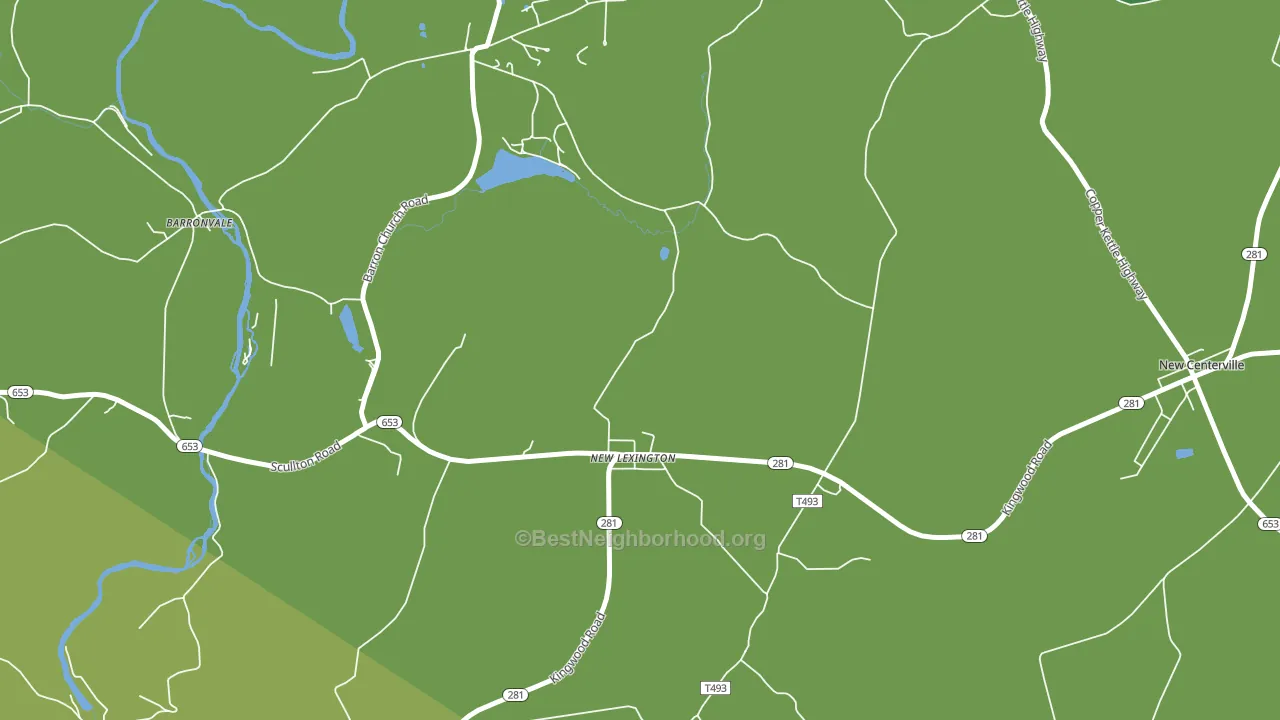 New Lexington, PA block-group voter-turnout map