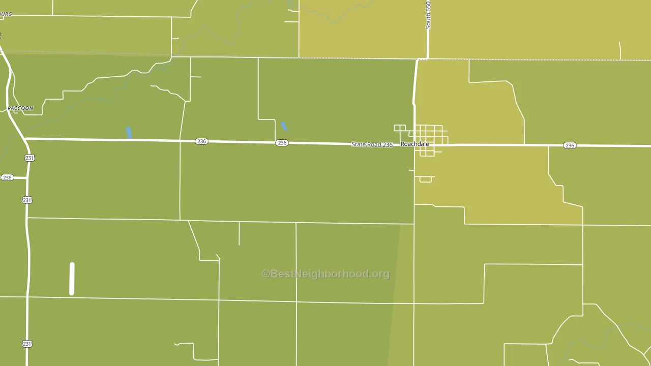 New Maysville, IN block-group voter-turnout map