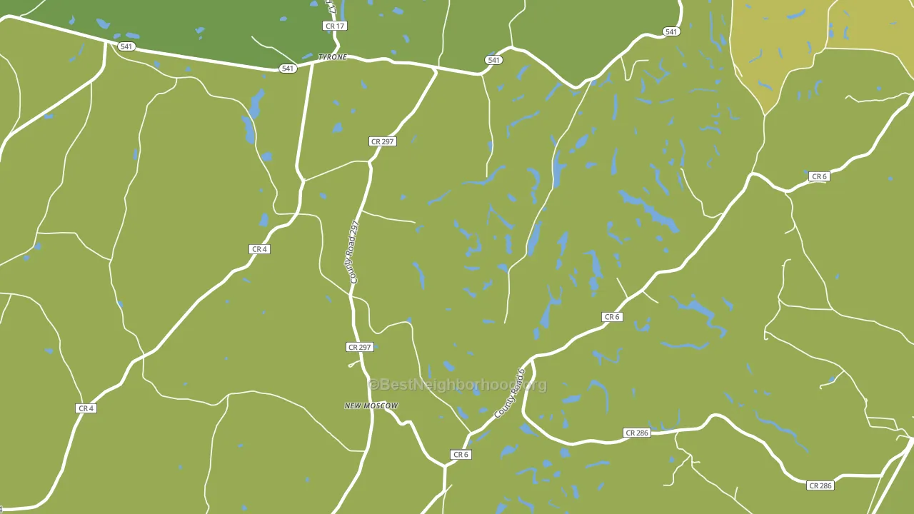 New Moscow, OH block-group voter-turnout map