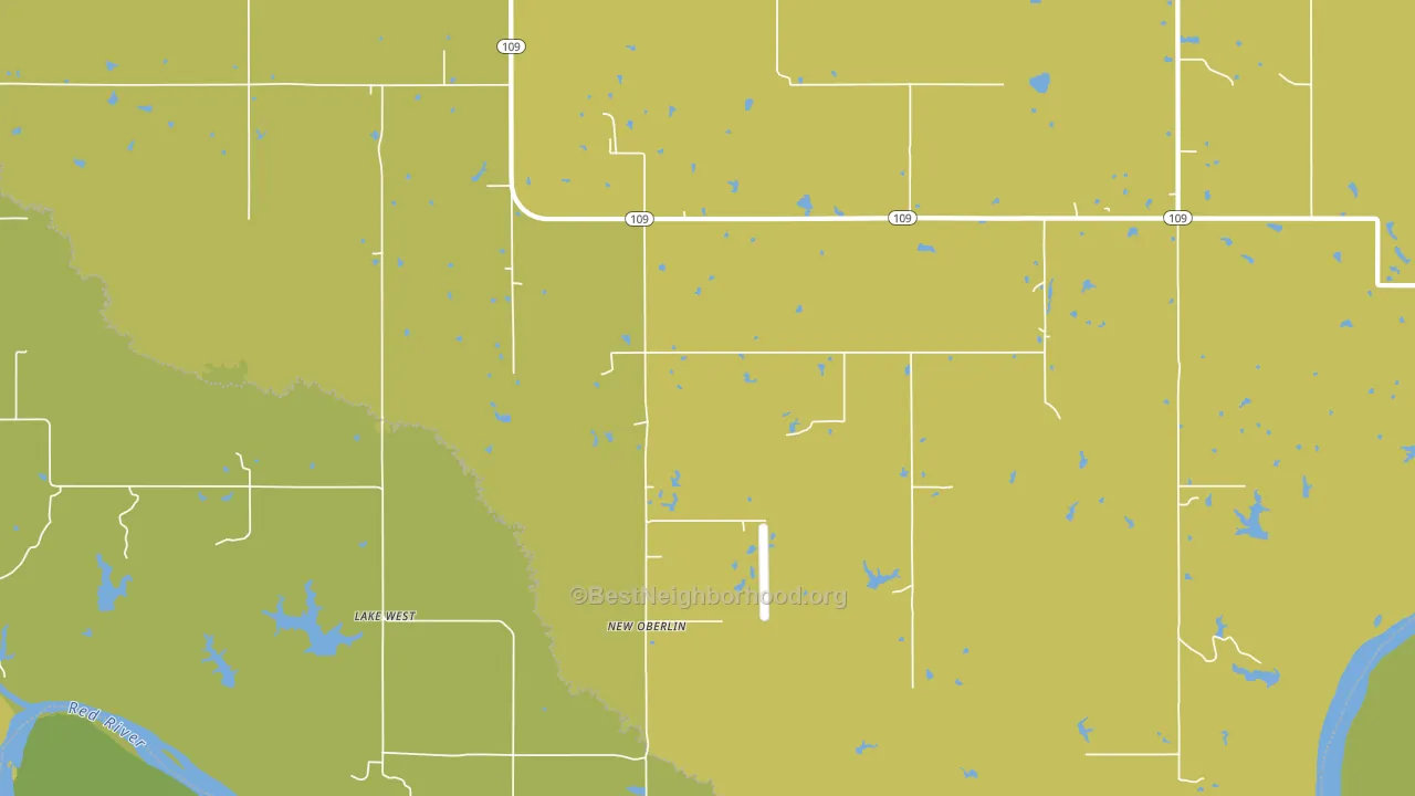 New Oberlin, OK block-group voter-turnout map
