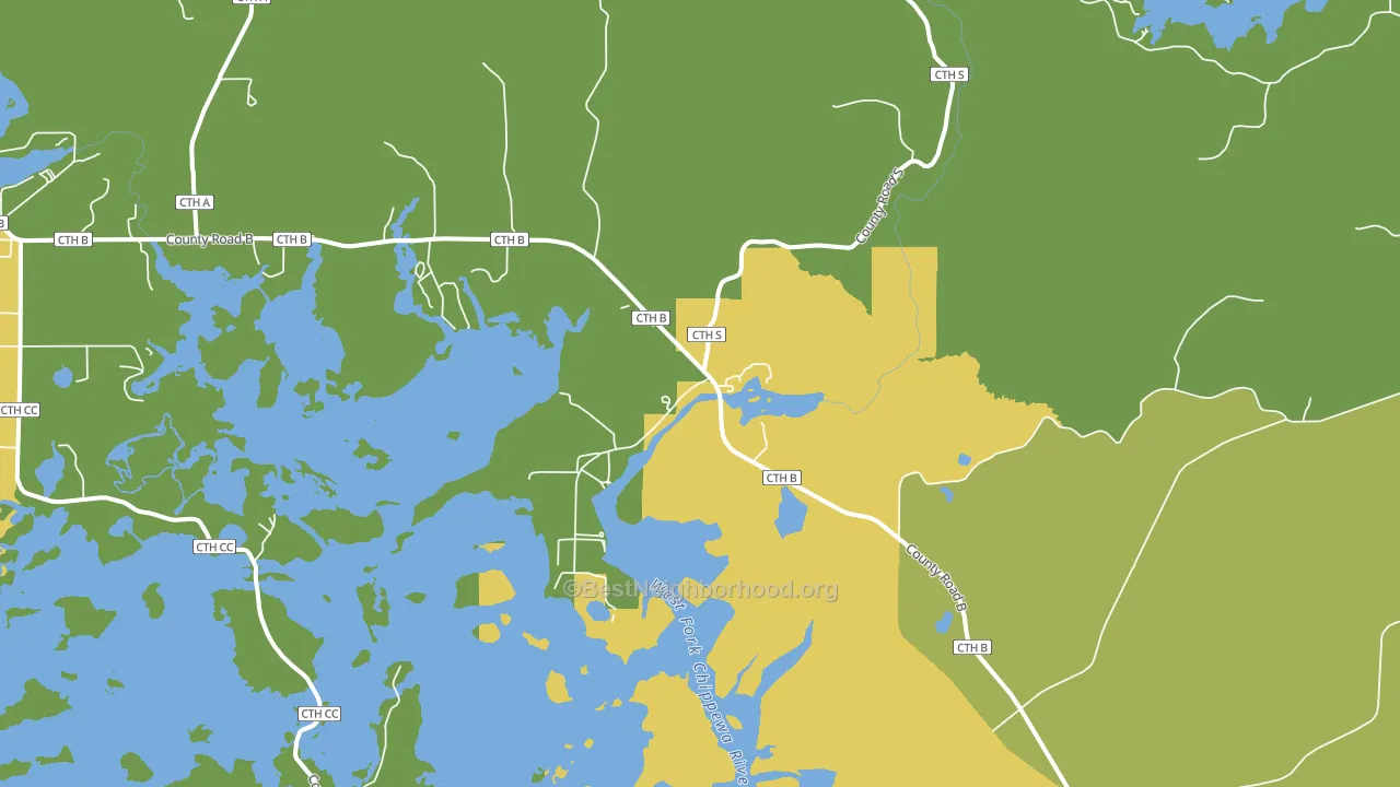 New Post, WI block-group voter-turnout map