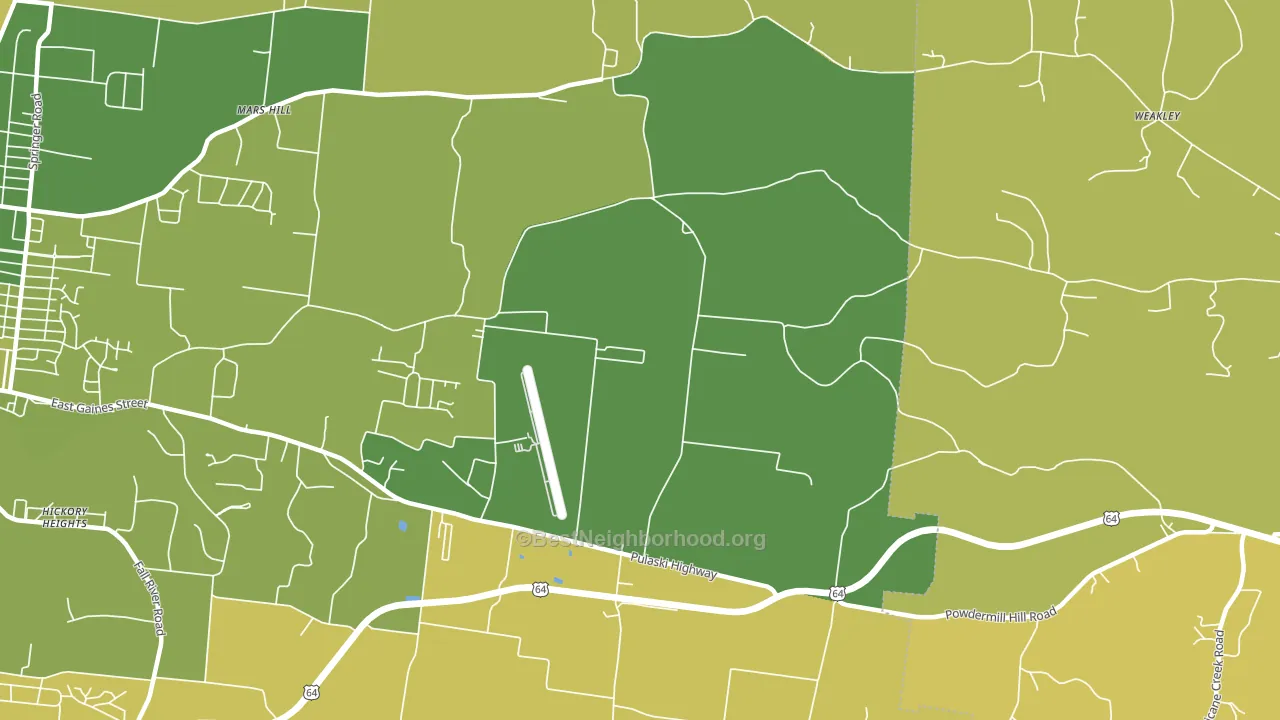 New Prospect, TN block-group voter-turnout map