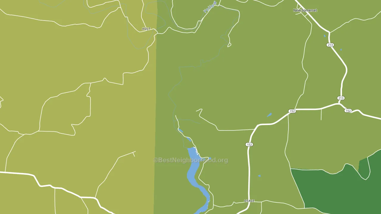 New Somerset, OH block-group voter-turnout map
