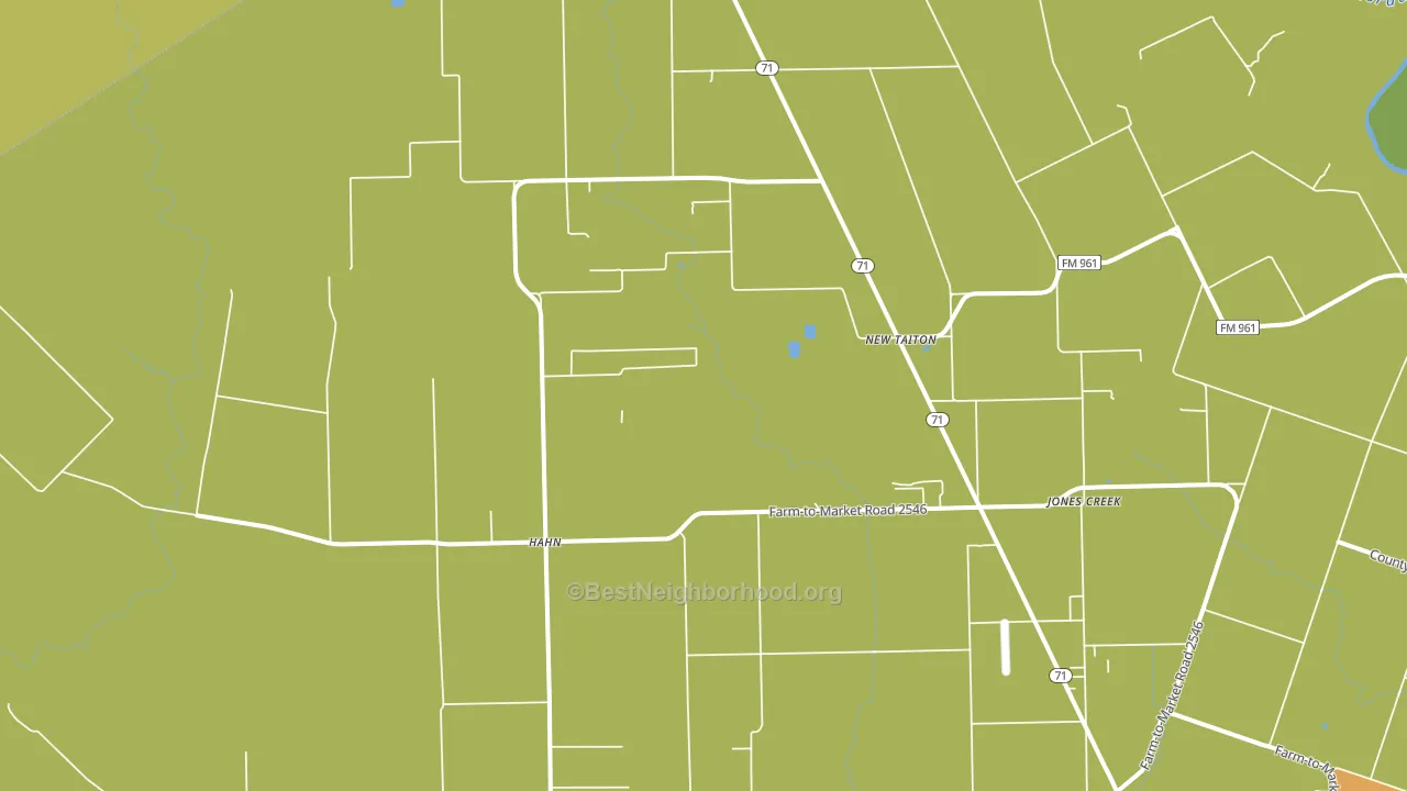 New Taiton, TX block-group voter-turnout map