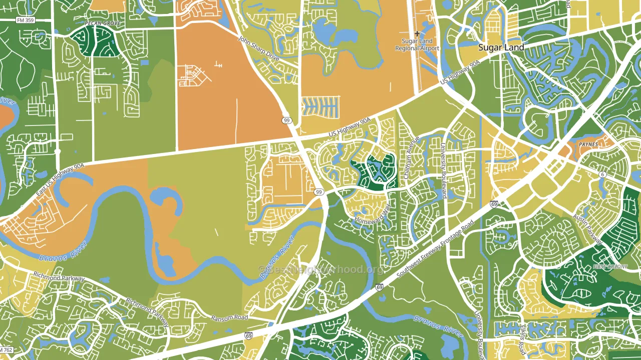 New Territory, TX block-group voter-turnout map