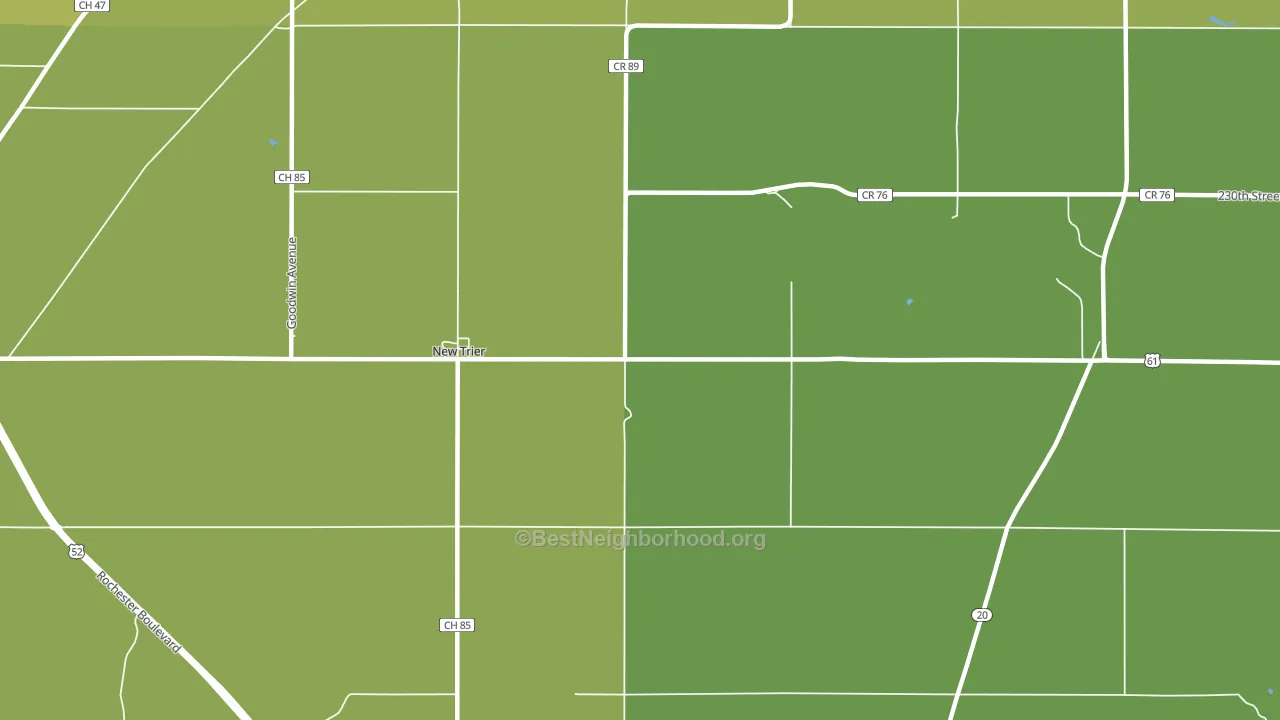 New Trier, MN block-group voter-turnout map