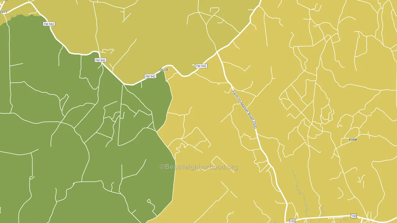 New Willard, TX block-group voter-turnout map