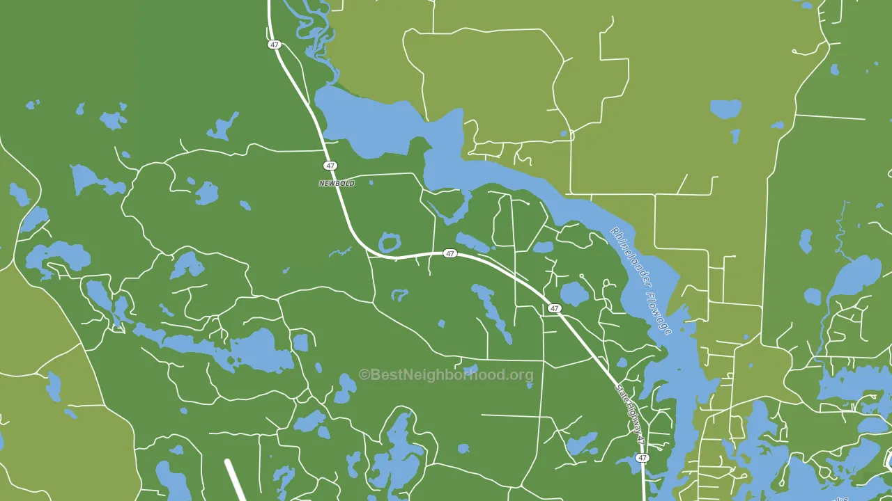Newbold, WI block-group voter-turnout map