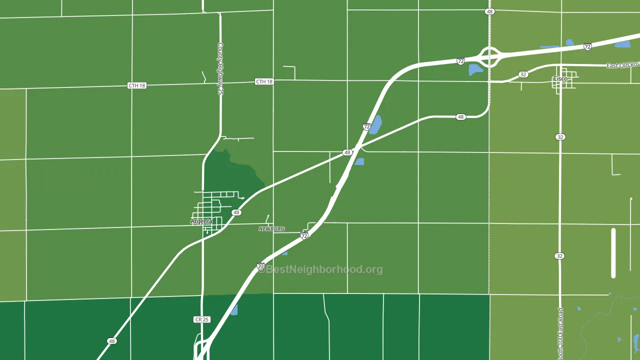 Newburg, IL block-group voter-turnout map