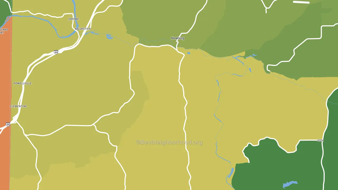 Newburg, MO block-group voter-turnout map