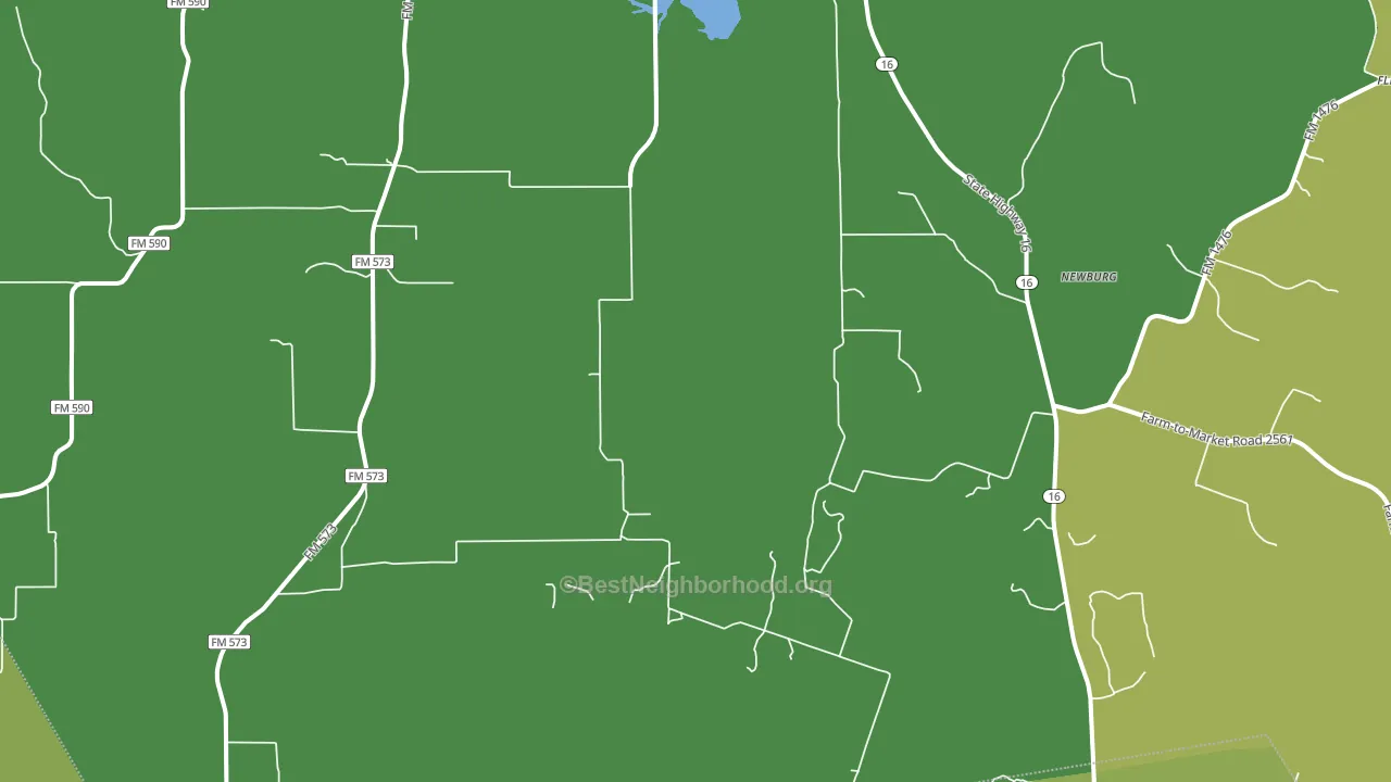 Newburg, TX block-group voter-turnout map