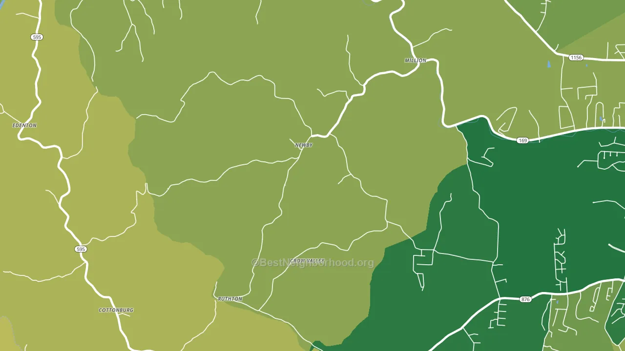 Newby, KY block-group voter-turnout map